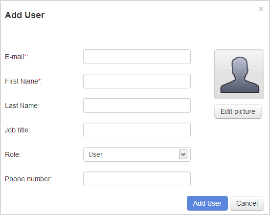 When you add a single user, you'll be asked to enter their email and first name